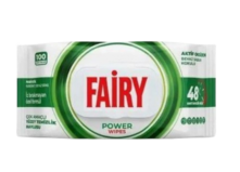 Вологі серветки для прибирання Fairy Power – універсальні, без хлору, з ароматом білого мила 100 шт