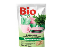 Бальзам для мытья посуды BIO Formula Авокадо и Алоэ дой-пак 500 мл