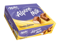 Конфеты Milka Альпийское Молоко ваниль 350г