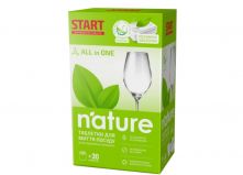 Екологічні таблетки для посудомийних машин Start Nature 30 шт