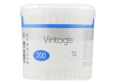 Ватные палочки Vintage Cotton в пластиковом стакане 200 шт