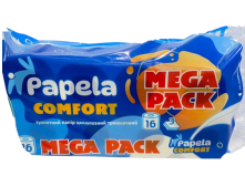 Туалетная бумага Papela Comfort 16 рулонов 3 слоя