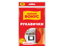 Рукавички латексні Файний Бонус розмір М 1 пара