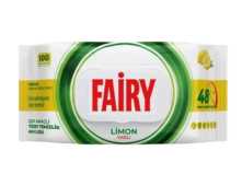 Влажные салфетки для уборки Fairy Lemon – универсальные, без хлора, с ароматом лимона 100 шт