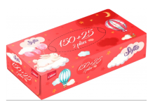 Серветки косметичні Softa Chisto Bunny 2 шара 150+25 шт