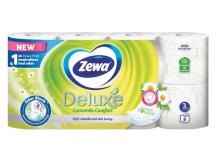 Туалетная бумага Zewa Deluxe Ромашка 3 слоя 8 рулонов