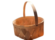 Корзина плетена з букового шпону 290х290х130 мм