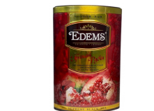 Чай Edems черный Гранат Рубин с кусочками ягод и лепестками гибискуса в металлической банке 200 г