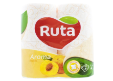 Туалетная бумага Ruta Aroma Персик 2 слоя 4 рулона