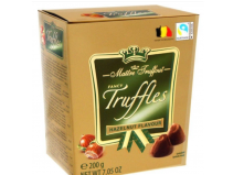 Шоколадные конфеты Maitre Troffout трюфели с ореховым вкусом 200г