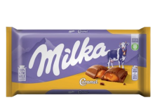 Шоколад Milka молочный с карамелью 100 г