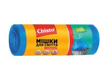 Пакеты для мусора с затяжками Chisto 60 л х 10 шт