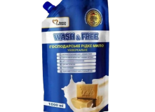 Засіб для миття Wash&Free "Рідке господарське мило" універсальний дойпак 1000 г