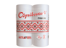 Бумажные полотенца Обуховские 2 слоя 36 отрывов 2 рулона