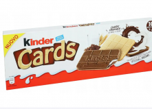 Шоколадно-молочное печенье Kinder Cards 128 г