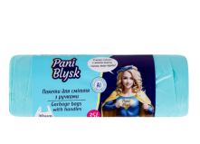 Пакеты для мусора Pani Blysk с ручками 35 л 30шт