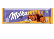 Шоколад пористый молочный Milka Bubbly с карамелью 300 г