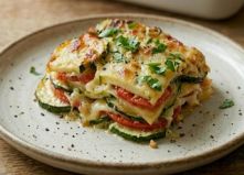 Запеченные кабачки с помидорами и сыром