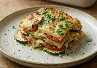 Запеченные кабачки с помидорами и сыром