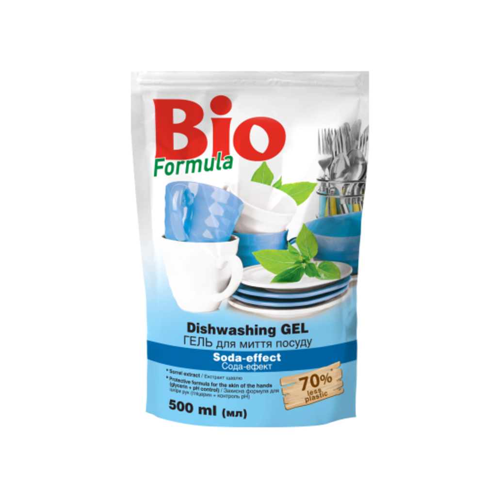 Бальзам для миття посуду BIO Formula Сода ефект дой-пак 500 мл