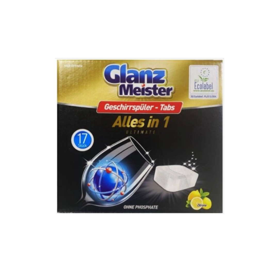 Таблетки для посудомоечных машин Glanz Meister Alles in 1 17 шт