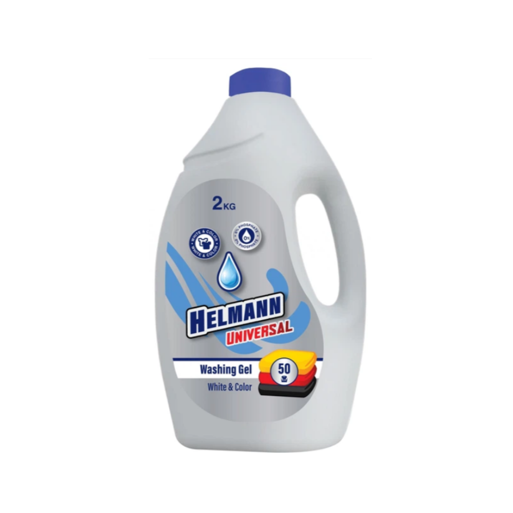 Средство для стирки жидкое Helmann Universal для белых и цветных вещей 2 кг