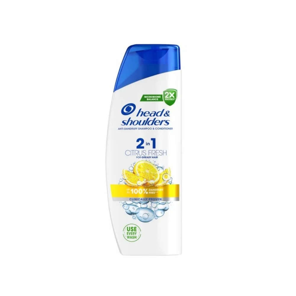 Шампунь 2в1 цитрусовая свежесть Head & Shoulders 330 мл