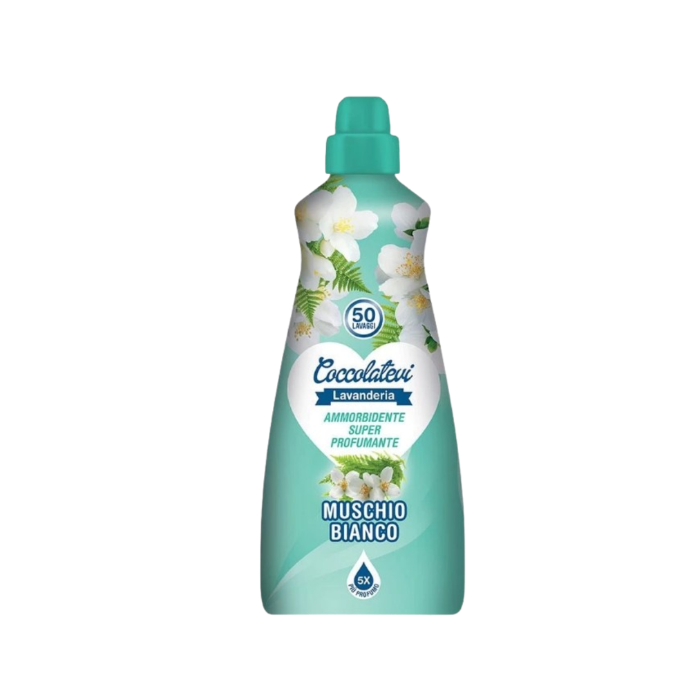 Концентрированный ополаскиватель Coccolatevi Ammorbidente Muschio Bianco, 1,25 l, 50 стирок