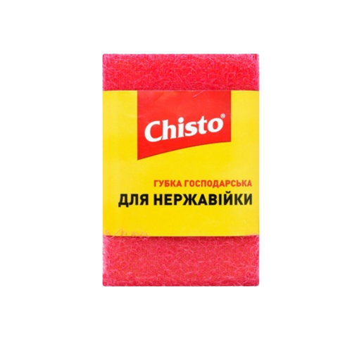 Губка хозяйственная для нержавейки Chisto 1 шт