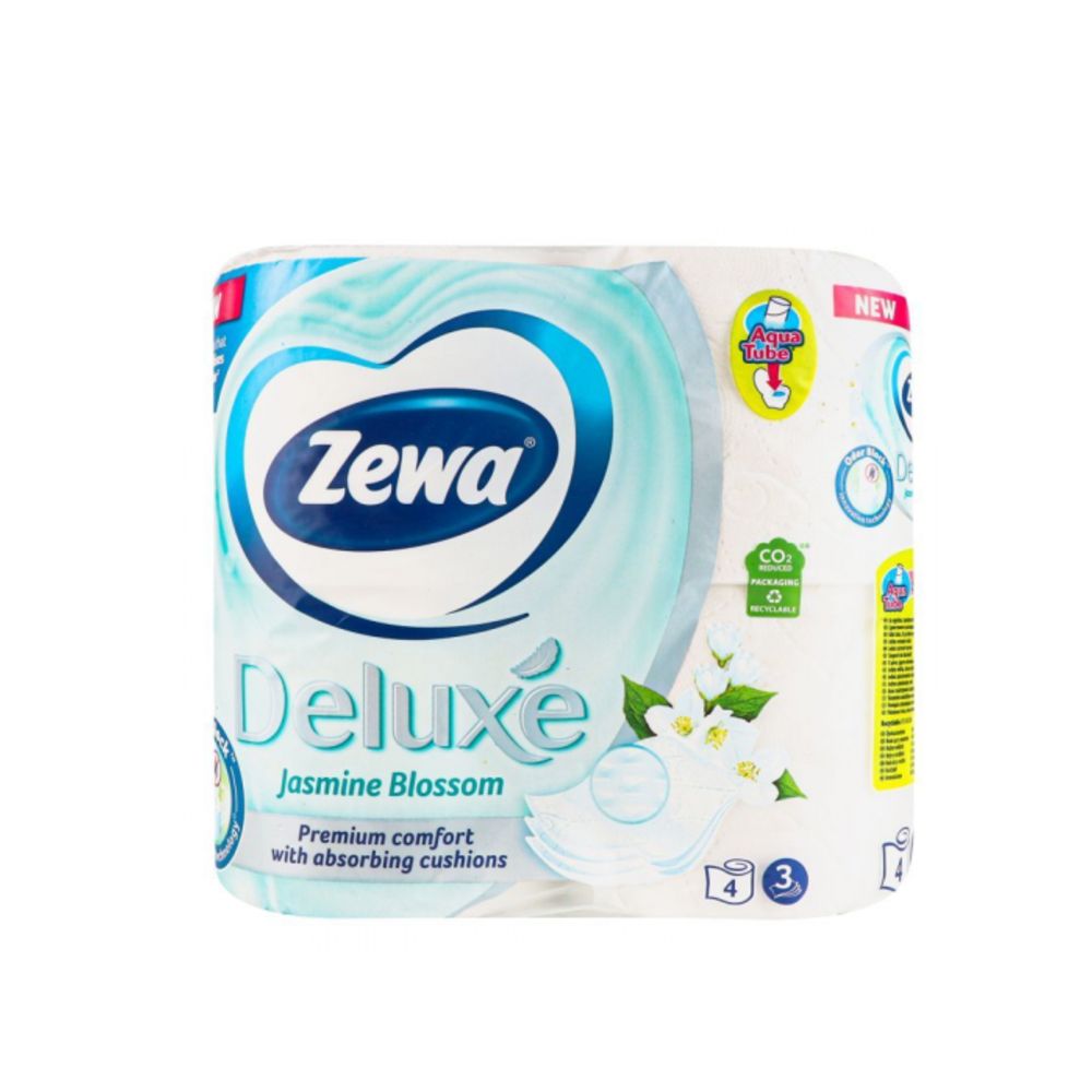 Туалетний папір Zewa Deluxe Jasmine Blossom 3 шари 4 шт