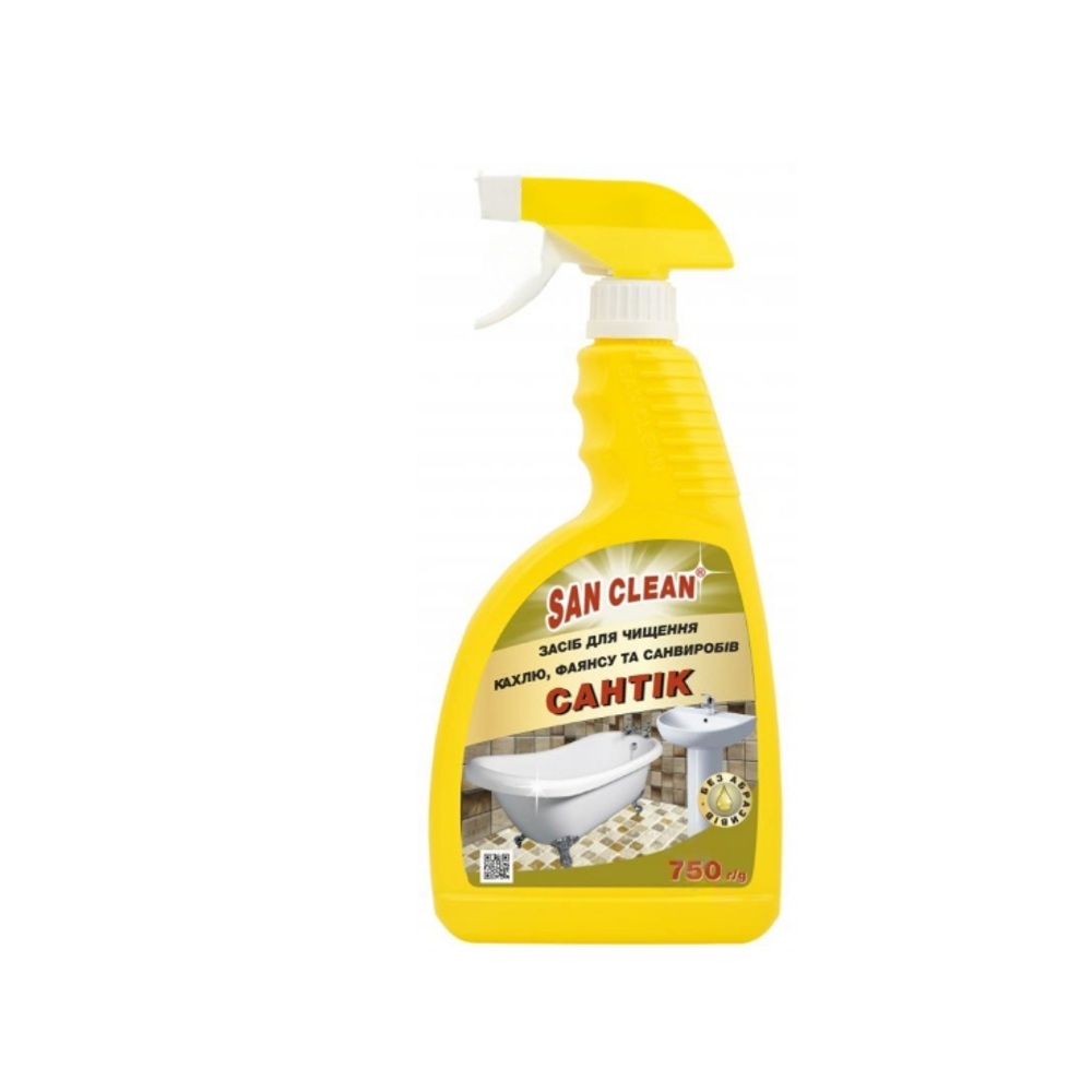 Засіб SAN CLEAN Сантік для чищення кахелю, фаянсу та санвиробів 750 мл