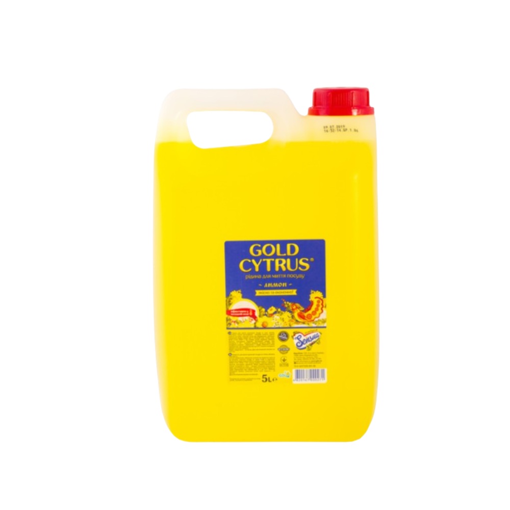 Рідина для миття посуду Gold Cytrus Лимон 5 л