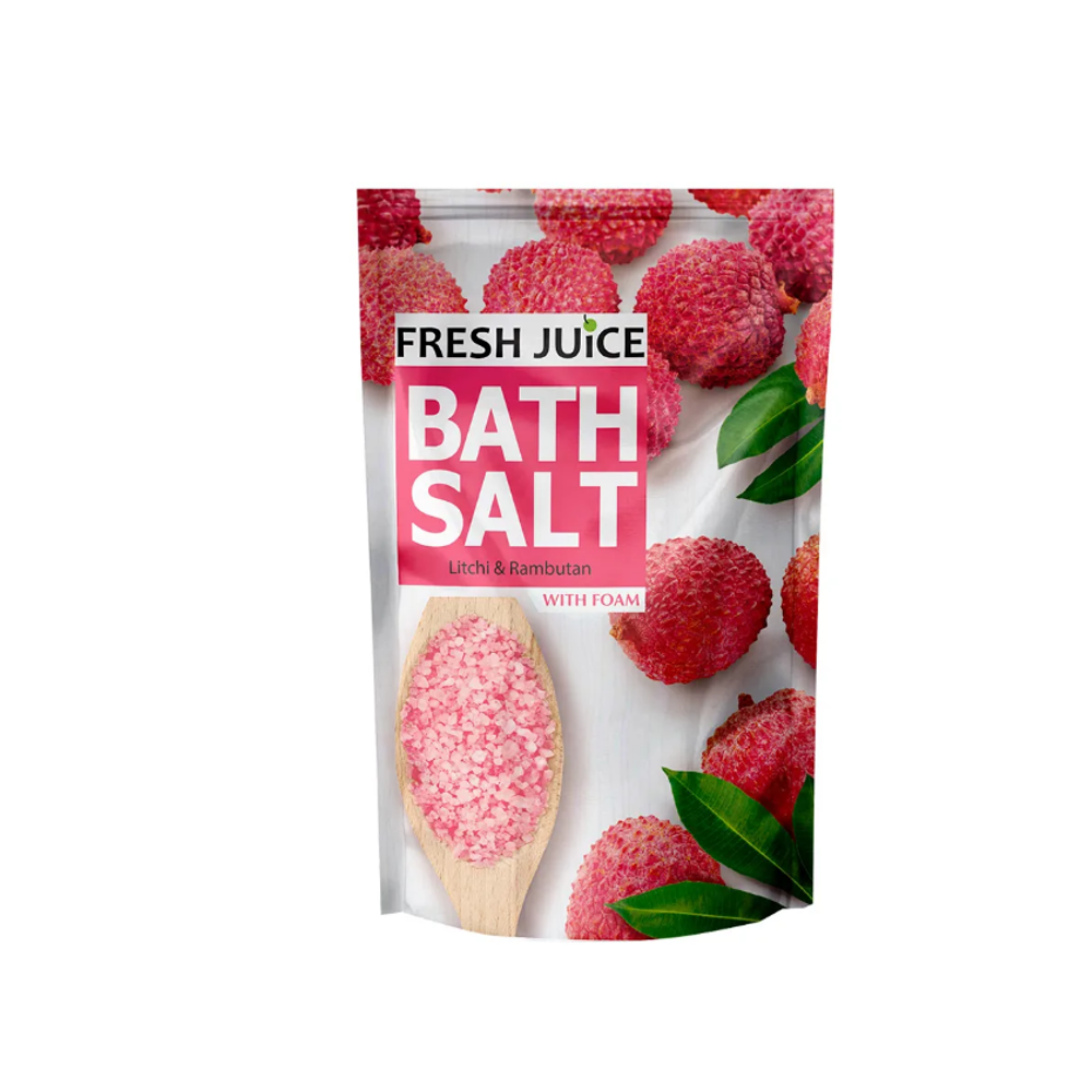 Соль для ванн с пеной Fresh Juice Litchi & Rambutan дой-пак 500 г