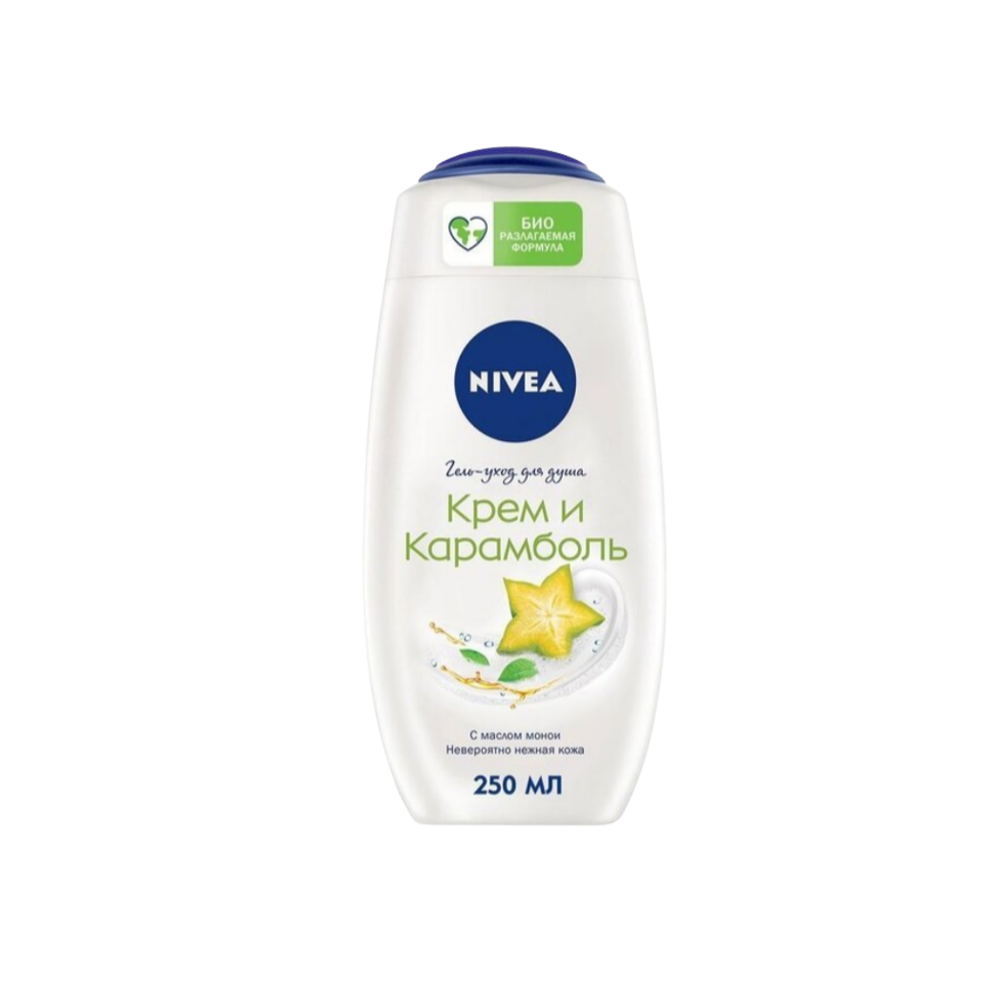 Гель-догляд для душу Nivea Крем та карамболь 250 мл