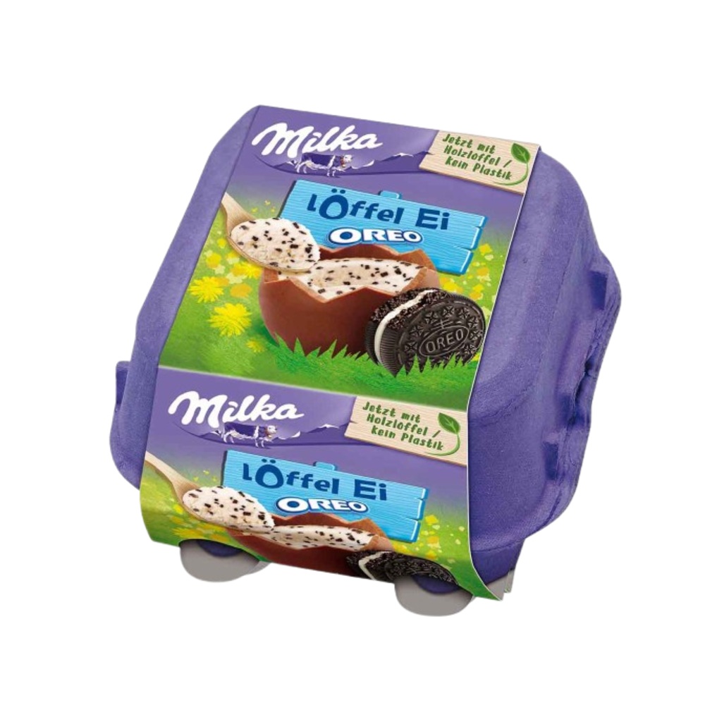 Шоколадные яйца Milka с печеньем OREO 4 шт, 136 г