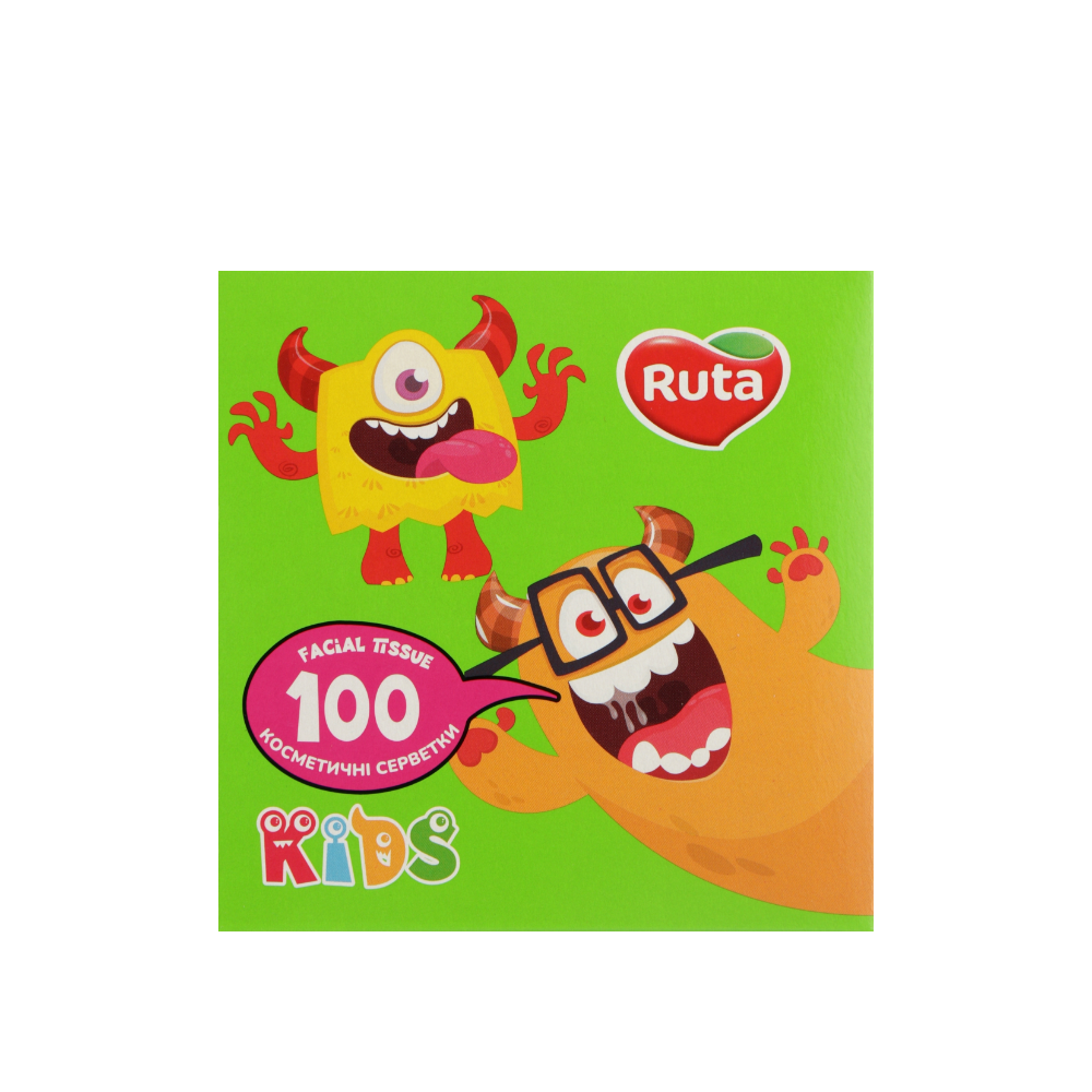 Салфетки косметические Ruta Kids 100 листов 2 слоя