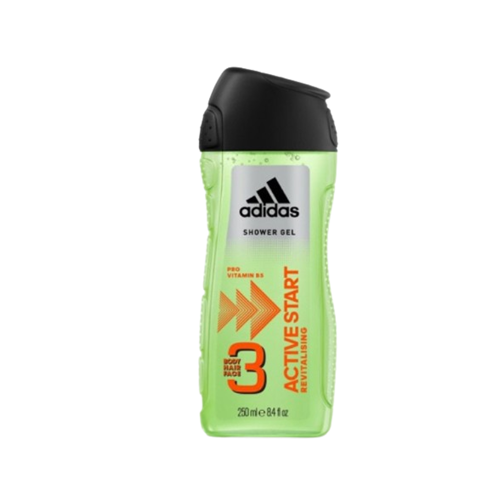 Гель для душу Adidas 250мл чоловічий Active Start 3in1