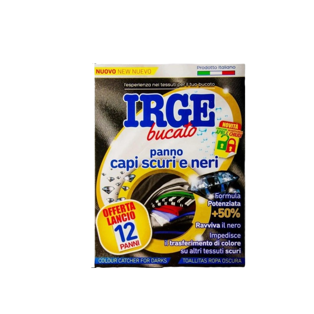Серветки-пастка для прання IRGE Блек 12 шт