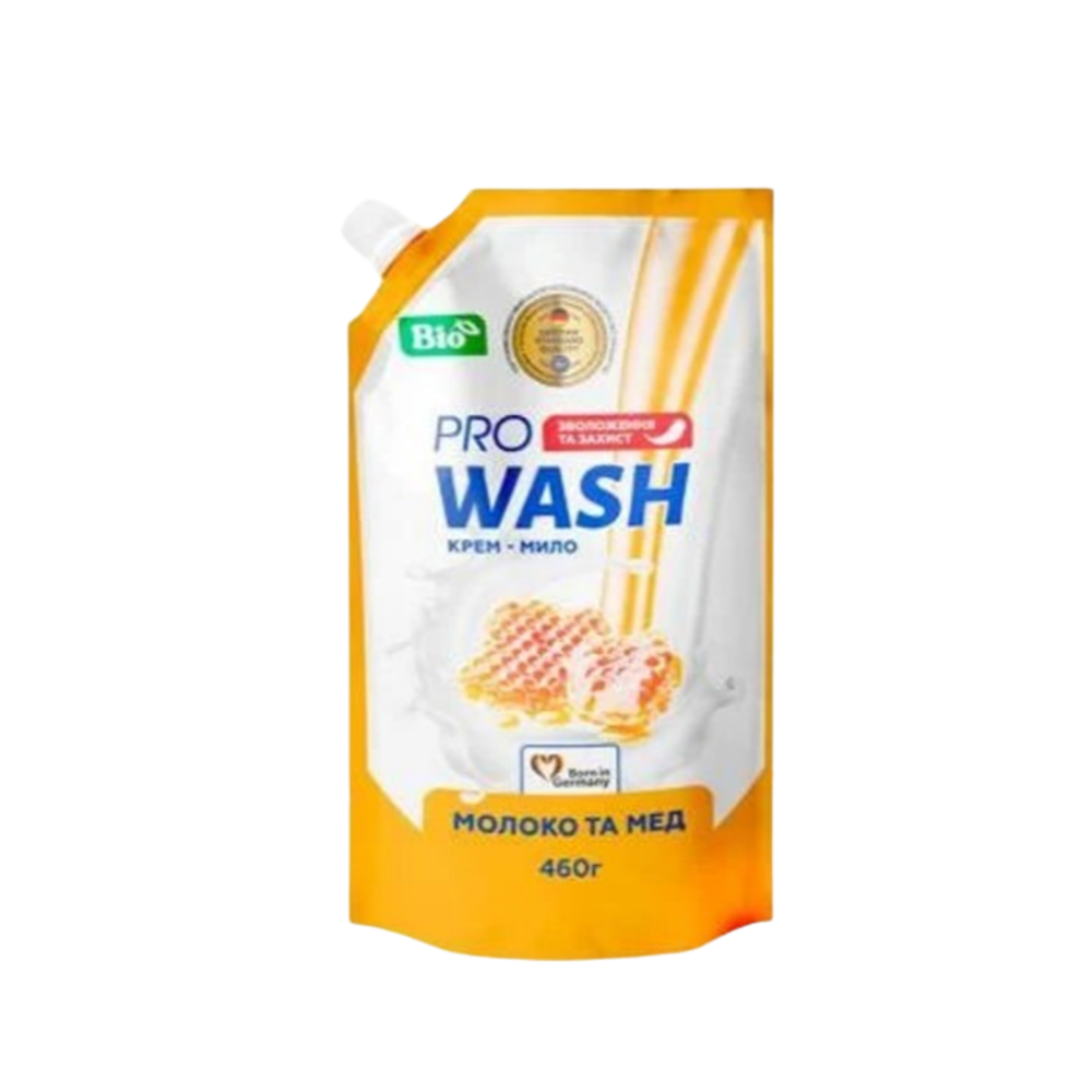 Жидкое мыло Pro Wash Молоко и мед 460 г