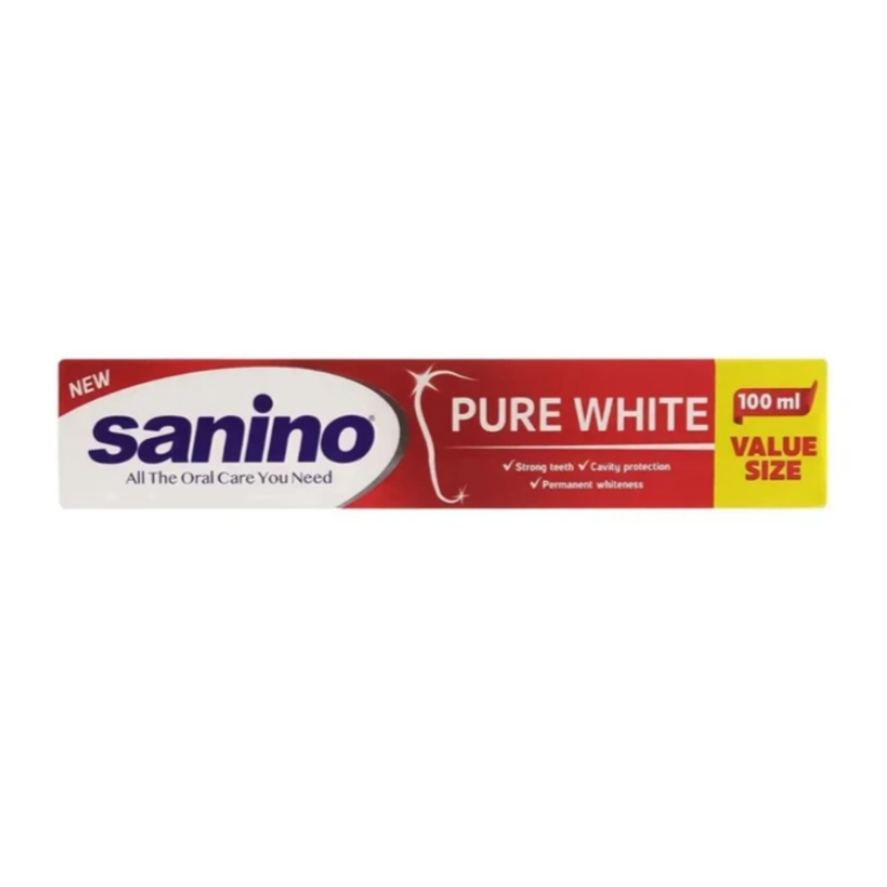 Зубна паста Sanino Pure White Відбілювальна 100 мл