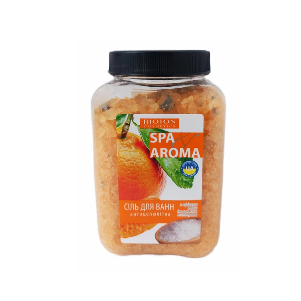 Соль для ванн Bioton Cosmetics Spa Aroma антицеллюлитная с эфирным маслом испанского мандарина 750 г