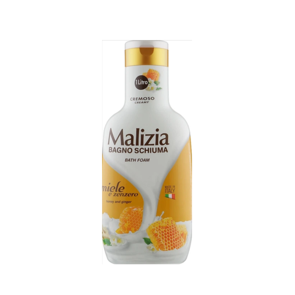 Гель-пена для душа и ванны Malizia Мед и Имбирь 1 л