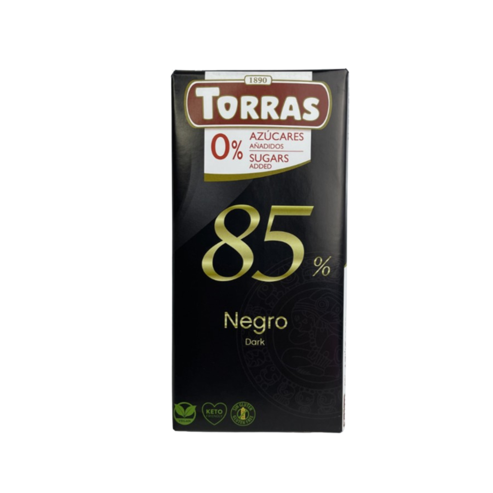 Шоколад чёрный 85% Torras 75г