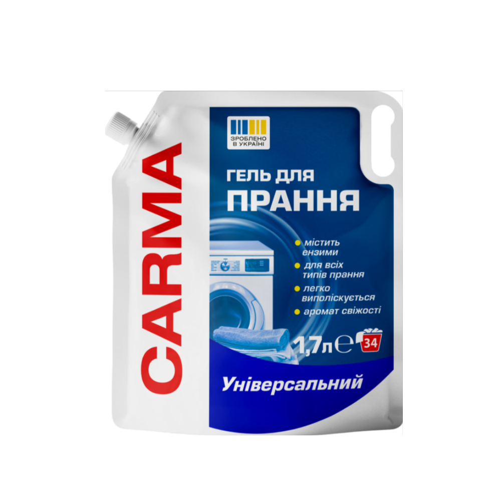 Гель для стирки Carma Универсальный 1.7 л
