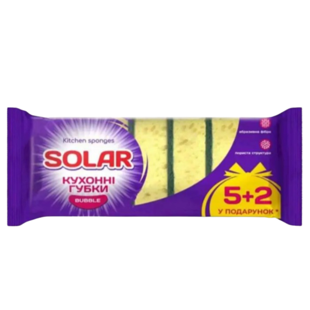 Губки кухонні Solar Bubble 7 шт