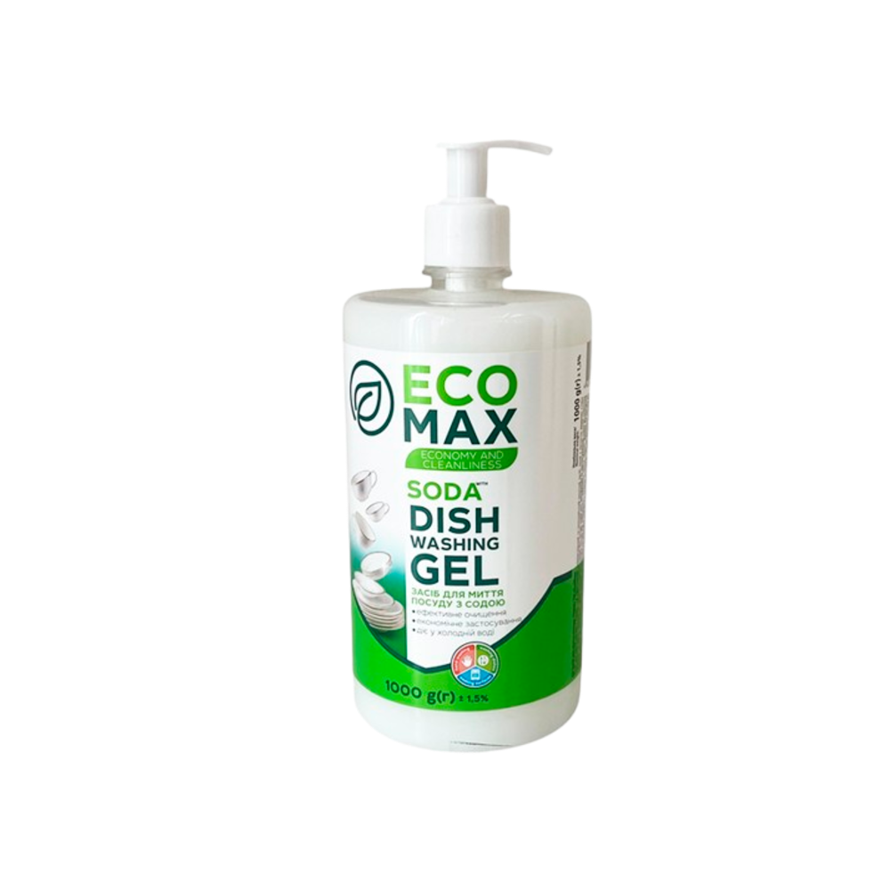 Миючий засіб для посуду EcoMax SODA 1л✔️ Купити за найкращою ціною в Одесі