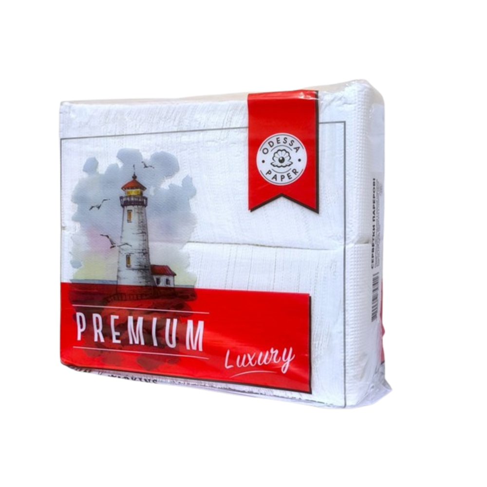 Салфетки бумажные Premium Luxury, 500шт/уп