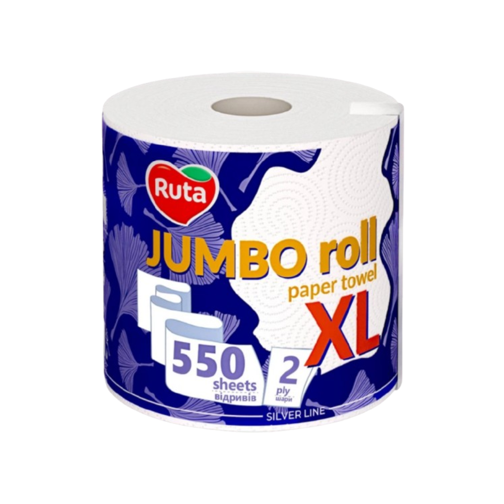 Паперові рушники Ruta Jumbo XL 2 шари 550 відривів✔️ Купити за найкращою ціною в Одесі