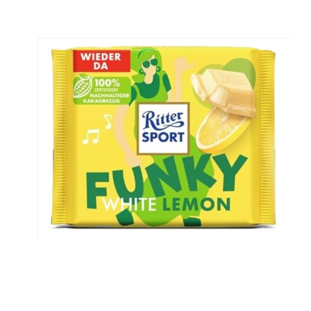 Шоколад белый с лимонной начинкой Ritter Sport 100 г