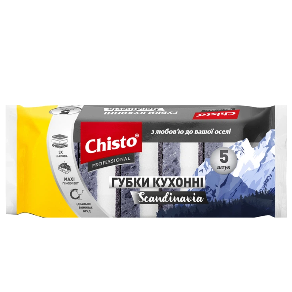 Губки кухонные Chisto Scandinavia 5 шт